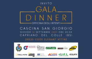 Il 14 settembre “Gala dinner” alla Cascina San Giorgio