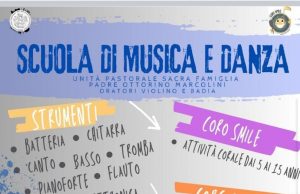 18 settembre: inizio lezioni di musica e danza agli oratori violino e badia