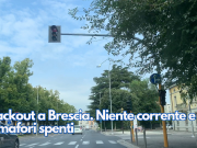 Blackout a Brescia. Niente corrente e semafori spenti
