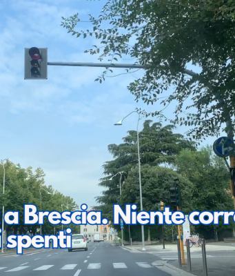 Blackout a Brescia. Niente corrente e semafori spenti