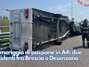Pomeriggio di passione in A4: due incidenti fra Brescia e Desenzano