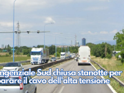 Tangenziale Sud chiusa stanotte per riparare il cavo dell’alta tensione