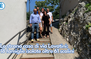 Lo strano caso di via Lovatini: 18 famiglie isolate oltre 61 scalini
