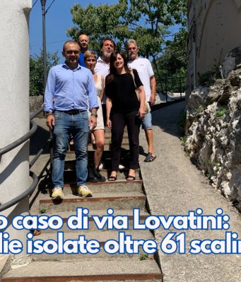 Lo strano caso di via Lovatini: 18 famiglie isolate oltre 61 scalini
