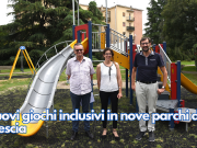 Nuovi giochi inclusivi in nove parchi di Brescia