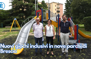 Nuovi giochi inclusivi in nove parchi di Brescia