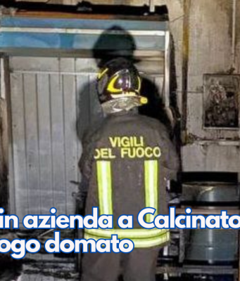 Fiamme in azienda a Calcinato. Nessun ferito e rogo domato