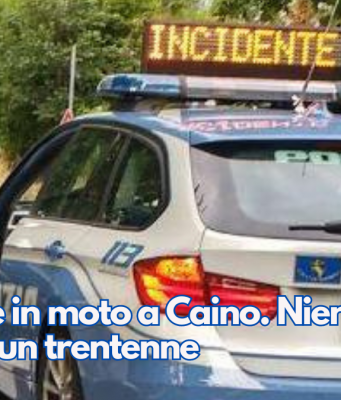 Incidente in moto a Caino. Niente da fare per un trentenne