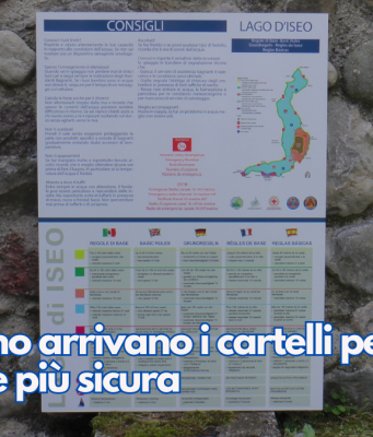 Sul Sebino arrivano i cartelli per un’estate più sicura