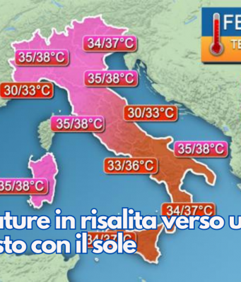 Temperature in risalita verso un Ferragosto con il sole