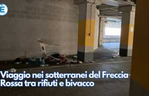 Viaggio nei sotterranei del Freccia Rossa tra rifiuti e bivacco