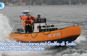 Barche sfrecciano nel Golfo di Salò. Multe anche di notte
