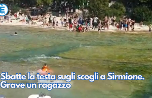 Sbatte la testa sugli scogli a Sirmione. Grave un ragazzo