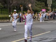 Cina: staffetta della torcia dei Giochi asiatici a Lishui