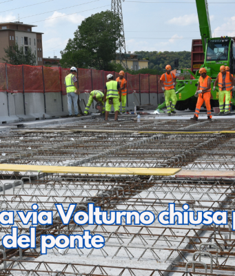 Domenica via Volturno chiusa per il collaudo del ponte