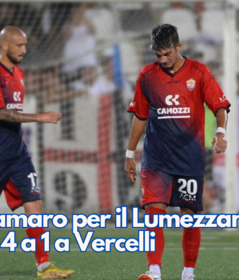 Esordio amaro per il Lumezzane, sconfitto 4 a 1 a Vercelli