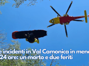 Tre incidenti in Val Camonica in meno di 24 ore: un morto e due feriti