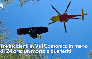 Tre incidenti in Val Camonica in meno di 24 ore: un morto e due feriti