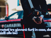Arrestati tre giovani: furti in casa, dai gioielli alle bici