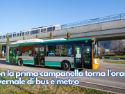 Con la prima campanella torna l’orario invernale di bus e metro