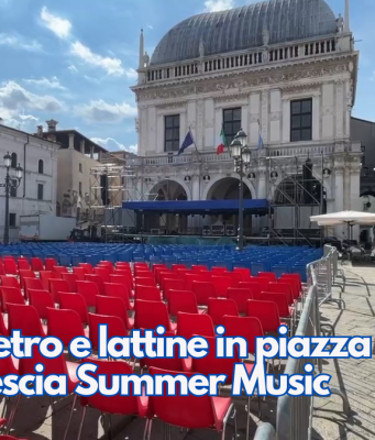 Stop a vetro e lattine in piazza Loggia per il Brescia Summer Music
