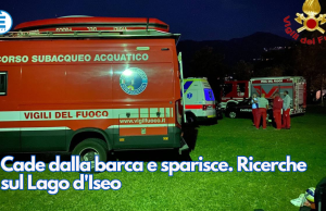 Cade dalla barca e sparisce. Ricerche sul Lago d’Iseo