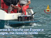 Riprese le ricerche con il sonar a Pisogne, ma nessuna novità