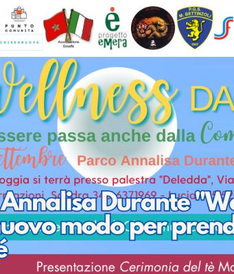 Al parco Annalisa Durante “Wellness day”: il nuovo modo per prendersi cura di sé