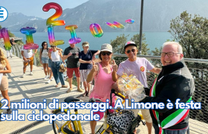 2 milioni di passaggi. A Limone è festa sulla ciclopedonale