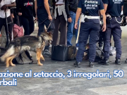 Stazione al setaccio, 3 irregolari, 50 verbali