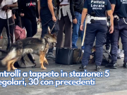 Controlli a tappeto in stazione: irregolari, 30 con precedenti e multe per 100mila euro