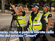 Brescia, multe e patenti ritirate nella notte del servizio “Smart”