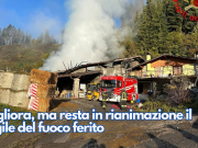 Migliora, ma resta in rianimazione il Vigile del fuoco ferito