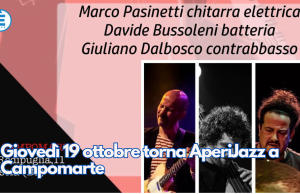 Giovedì 19 ottobre torna AperiJazz a Campomarte