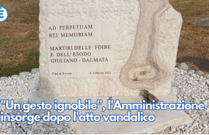 “Un gesto ignobile”, l’Amministrazione insorge dopo l’atto vandalico