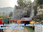 Dopo il crollo del 2019, sotto i ferri il baluardo del Castello