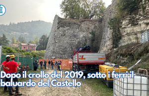 Dopo il crollo del 2019, sotto i ferri il baluardo del Castello