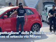 Il “pattuglione” della Polizia Locale passa al setaccio via Milano