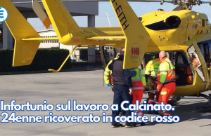 Infortunio sul lavoro a Calcinato. 24enne ricoverato in codice rosso