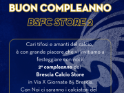Il Brescia Store di via X Giornate compie 2 anni, martedì la festa
