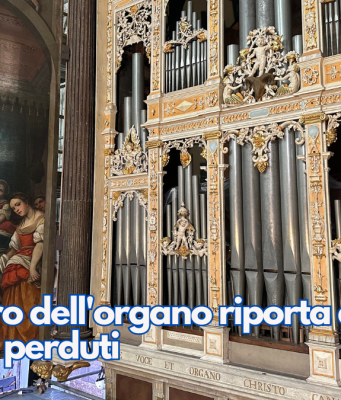 Il restauro dell’organo riporta alla luce affreschi perduti