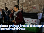In piazza anche a Brescia in sostegno dei palestinesi di Gaza