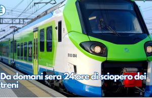 Da domani sera 24 ore di sciopero dei treni