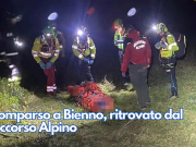Scomparso a Bienno, ritrovato dal Soccorso Alpino