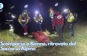 Scomparso a Bienno, ritrovato dal Soccorso Alpino
