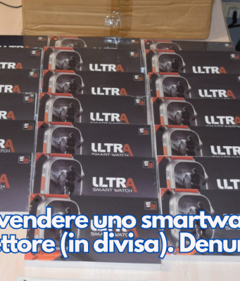 Prova a vendere uno smartwatch falso a un ispettore (in divisa). Denunciato