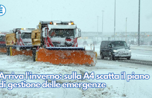 Arriva l’inverno: sulla A4 scatta il piano di gestione delle emergenze