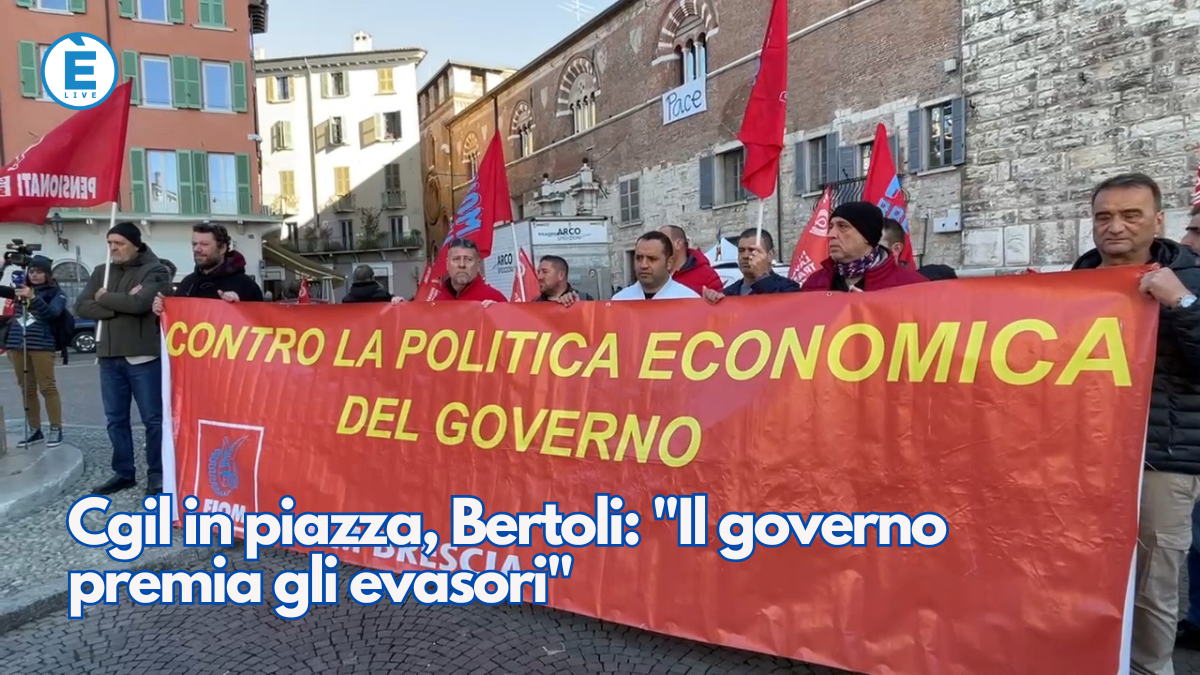Cgil in piazza, Bertoli: “Il governo premia gli evasori”