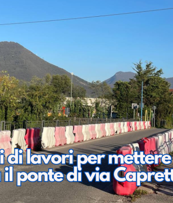 Dieci mesi di lavori per mettere in sicurezza il ponte di via Capretti