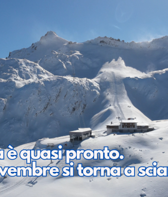 Il Presena è quasi pronto. Dal 18 novembre si torna a sciare